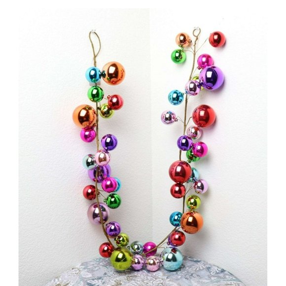 NEW RAZ Imports Multicolored Christmas Garland 4 FEET Long Holiday Decorations - Picture 10 of 10